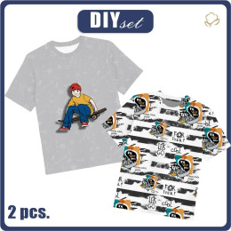 2-PACK - DĚTSKÉ TRIČKO - SKATE - Sada šití