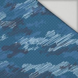 MORO - čmáranice / classic blue - rychleschnoucí tkanina