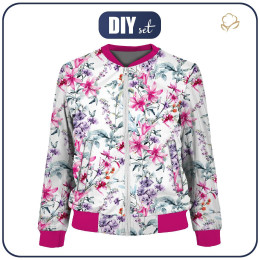 DÁMSKA BOMBER BUNDA (KAMA) - SPRING MEADOW vz. 1 - Sada šití S