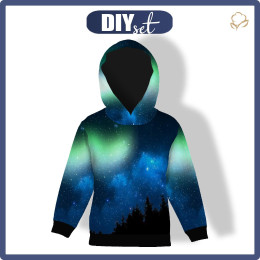 DĚTSKÁ MIKINA S KAPUCÍ (ALEX) - NIGHT SKY - Sada šití