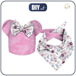 DĚTSKÁ ČEPICE A ŠATKA (MOUSE) - AKVARELOVÁ KYTICE vz. 2 59-61
