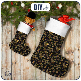 Sada vánočních ponožek - GOLD CHRISTMAS M. 3 - Sada šití