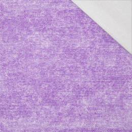 POTÍRANÝ JEANS (fialový) - organický úplet single jersey s elastanem 