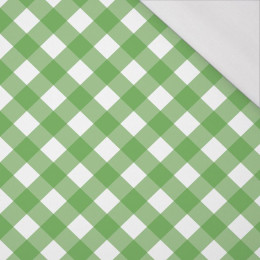 ŠIKMÁ KOSTKA/ zelený - organický úplet single jersey s elastanem 