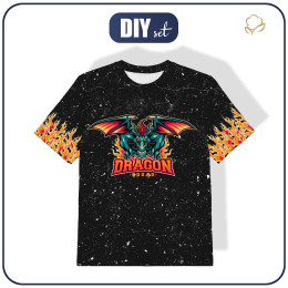 DĚTSKÉ TRIČKO - DRAGON VZ. 1 / černá - single jersey ITY