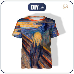 DĚTSKÉ TRIČKO - VÝKŘIK (Edvard Munch) - Sada šití
