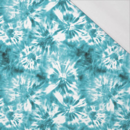 BATIK vz. 1 / mořský - organický úplet single jersey s elastanem 