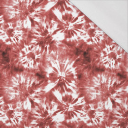 BATIK vz. 1 / červený - organický úplet single jersey s elastanem 