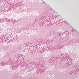 MORO - čmáranice / fuchsie- organický úplet single jersey s elastanem 