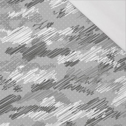 MORO - čmáranice / šedivý- organický úplet single jersey s elastanem 