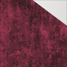 GRUNGE / viva magenta - Hydrofobní česaná teplákovina
