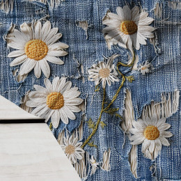 DAISIES DENIM IMITATION VZ. 3 - Krep