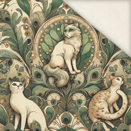 ART NOUVEAU CATS & FLOWERS VZ. 1 - Len 100%