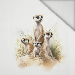 WATERCOLOR MEERKAT - Panel (60cm x 50cm) lycra 300g