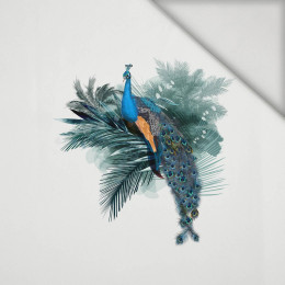 WATERCOLOR PEACOCK - Panel (80cm x 155cm) lycra 300g