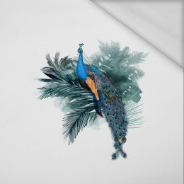 WATERCOLOR PEACOCK - Paneel (60cm x 50cm) - Thermo lycra