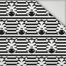 ZEBRY / bílý - lycra 300g