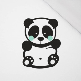 PANDA / MÁTA ROZMĚR  "M" 50x60 cm - bílá (Přední část) - PANEL SINGLE JERSEY