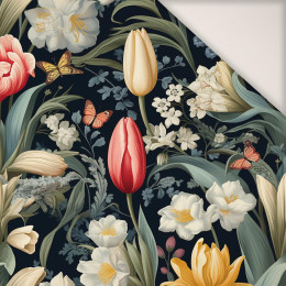 SPRING FLOWERS VZ. 2 - PERKAL bavlněná tkanina