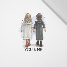 YOU & ME / girls - Paneel (60cm x 50cm) bavlněná tkanina