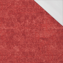 ACID WASH / červená - organický úplet single jersey s elastanem 