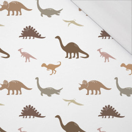 HNĚDÍ DINOSAUŘI VZ. 2 - organický úplet single jersey s elastanem 