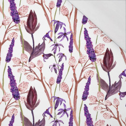LAVENDULE vz.2 (KVETOUCÍ LOUKA) - organický úplet single jersey s elastanem 