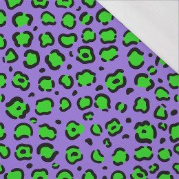 NEON LEOPARD vz. 1 - organický úplet single jersey s elastanem 