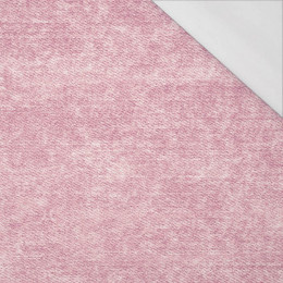 POTÍRANÝ JEANS (růžově křemenný) - organický úplet single jersey s elastanem 