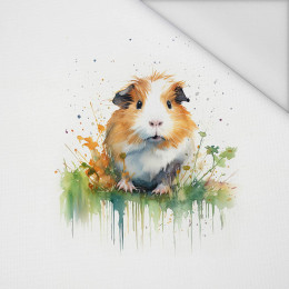 WATERCOLOR GUINEA PIG - Panel (75cm x 80cm) Voděodolná tkanina Oxford