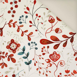FOLK FLORAL wz. 2 (FOLK LES)- Potahový velur 