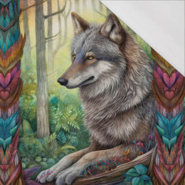 BOHO WOLF - panel (60cm x 50cm) SINGLE JERSEY