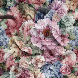 FLOWERS VZ. 3 - Mušelín bavlněný