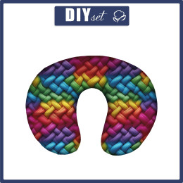 POLŠTÁŘ NA KRK - IMITATION COLORFUL SWEATER vz. 1 - sada šiti