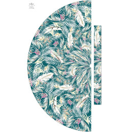 LEAVES AND FEATHERS - panel kalhot "MAXI" - Viskózový jersey