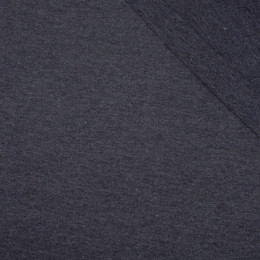 JEANS / granátový melír - úplet tričkovina 100% bavlna T180