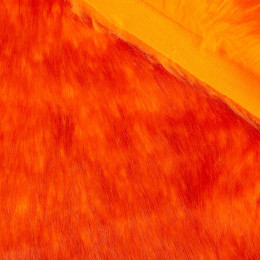 Oranžová neon - Kožešina