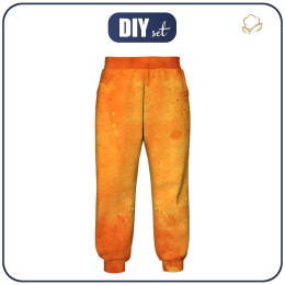 DĚTSKÉ JOGGERY (ROBIN) - ORANGE - Sada šití