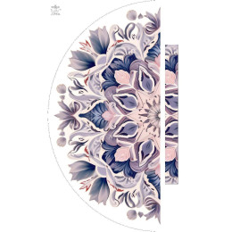 WATERCOLOR FLORAL vz. 1 - panel kalhot "MAXI" - Viskózový jersey