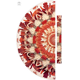 WATERCOLOR FLORAL WZ. 2 - panel kalhot "MAXI"