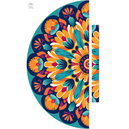 WATERCOLOR FLORAL WZ. 3 - panel kalhot "MAXI"