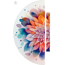 WATERCOLOR FLORAL vz. 6 - panel kalhot "MAXI" - Viskózový jersey