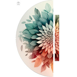 WATERCOLOR FLORAL WZ. 8 - panel kalhot "MAXI"