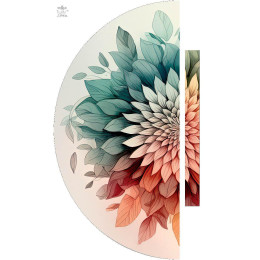 WATERCOLOR FLORAL vz. 9 - panel kalhot "MAXI" - Viskózový jersey
