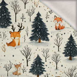 WINTER ANIMALS WZ.2 - teplákovina počesaná s elastanem ITY