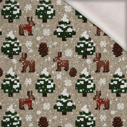 WINTER PIXEL WZ.1 - teplákovina počesaná s elastanem ITY
