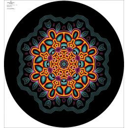 COLORFUL MANDALA - panel pro kruhovou sukni