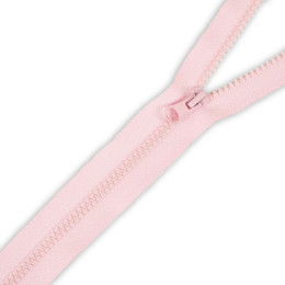 Kostěný zip 80cm dělitelný (Z) - světle růžový