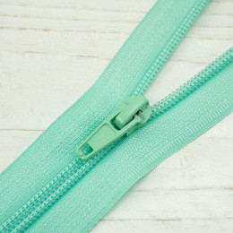 Spirálový zip 40cm dělitelný  - aqua