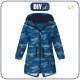 DĚTSKÁ BUNDA PARKA (ARIEL) - MORO - čmáranice / classic blue - softshell